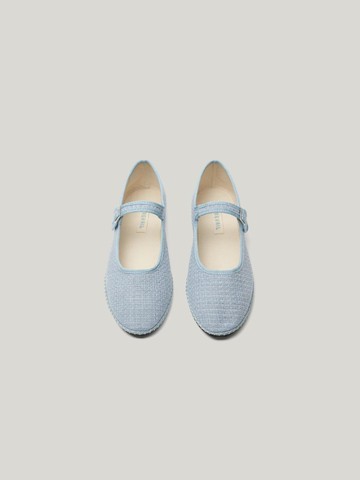 PVIL Tweed Mary Jane Flat [Sky]