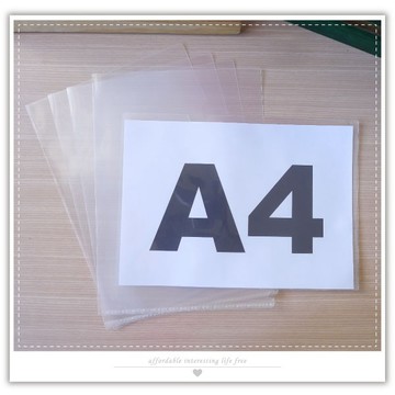 透明A4L文件夾 兩入組 薄款A4夾 A4直式L文件袋 文件收納袋 資料袋 贈品禮品 A3812