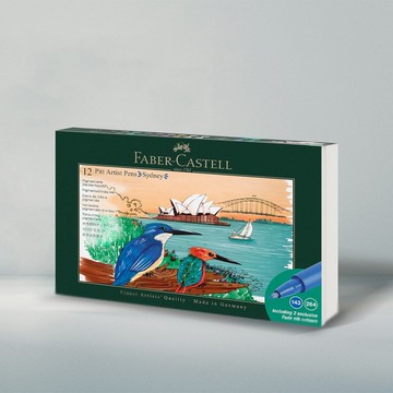【Faber Castell】PITT藝術筆城市旅繪套組-雪梨12入(原廠正貨)
