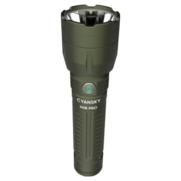 CYANSKY 便攜搜救手電筒 最大輸出1500流明 最大射程800米 最大續航時間230小時  軍綠色  1個