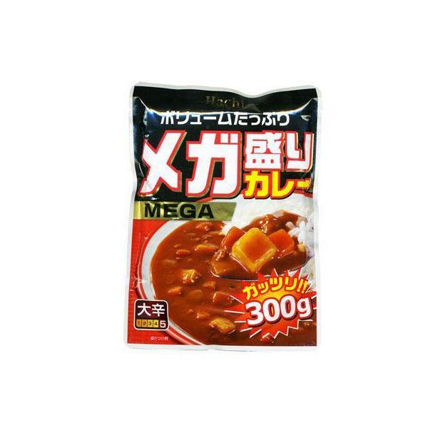 送料無料 レトルトカレー　メガ盛り　大辛３００ｇｘ２０食セット　ハチ食品