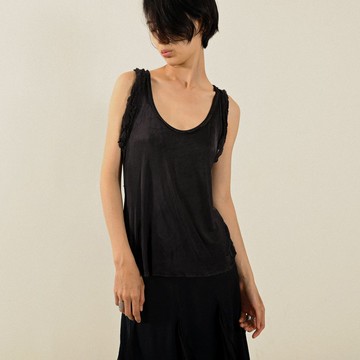 【NaSuBi Vintage】FENDI義大利製破壞設計古著背心上衣