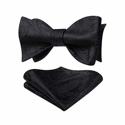 黒 蝶ネクタイメンズ フォーマル 手結び蝶ネクタイ チーフ セット 結婚式 花柄 ボウタイ シルク 蝶ネクタイ ブランド プレゼントby ヒスデン H 通販 Lineポイント最大get Lineショッピング