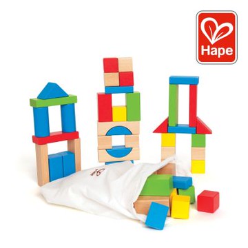 奇哥 德國Hape 彩虹積木組(50件組)