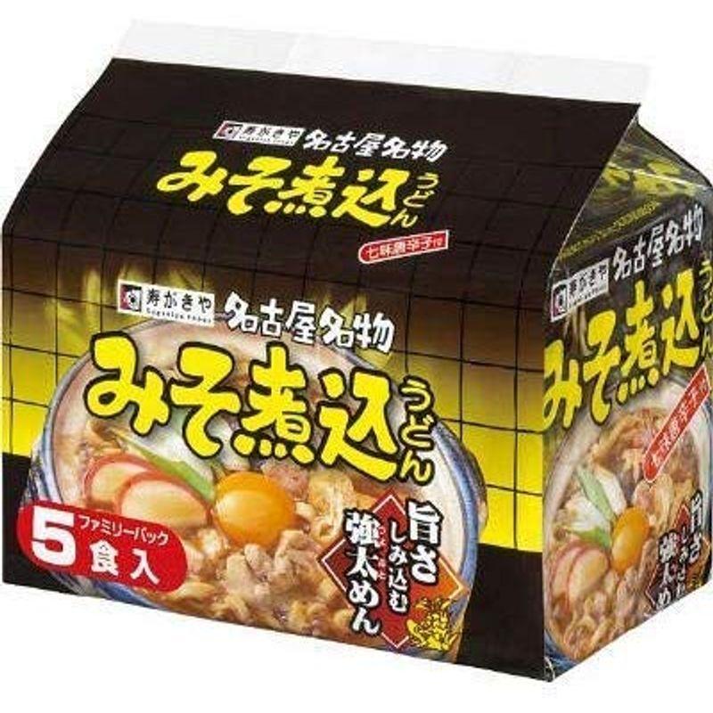 寿がきや みそ煮込みうどん 91g×５個 （１パック５食入り）