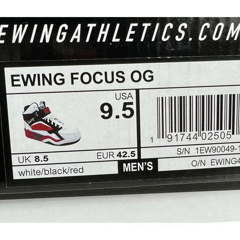 EWING FOCUS OG White Red Black ユーイング フォーカス
