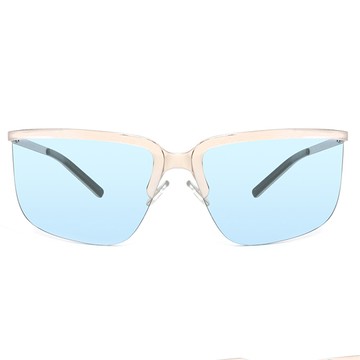 Romeo Gigli 義大利 復古魅力造型太陽眼鏡 / 藍RG51001