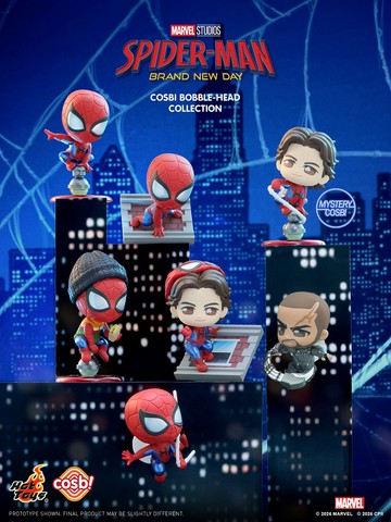 HOT TOYS CBX362 漫威 蜘蛛人：重生日 Q版公仔 盲盒單入(全7種)
