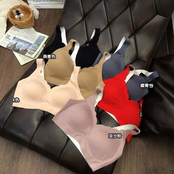 新品尚品無痕SP2209波紋背心女士套頭款內衣小胸聚攏波浪邊文胸罩