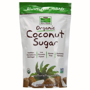 Organic Coconut Sugar 16 Oz by Now Foods