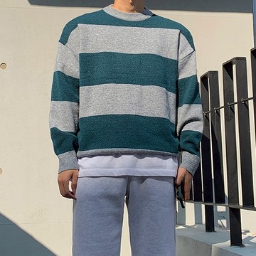 正韓cashmere-like 條紋針織上衣 3色 YUPPIE 現貨優惠商品