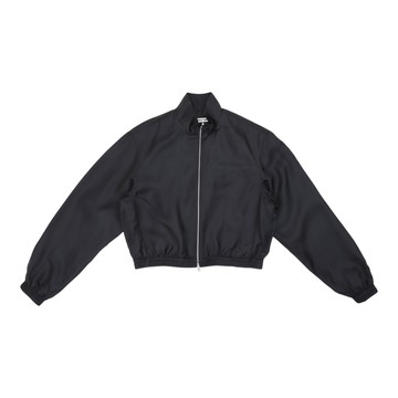 alexanderwang 絲綢斜紋短版運動外套