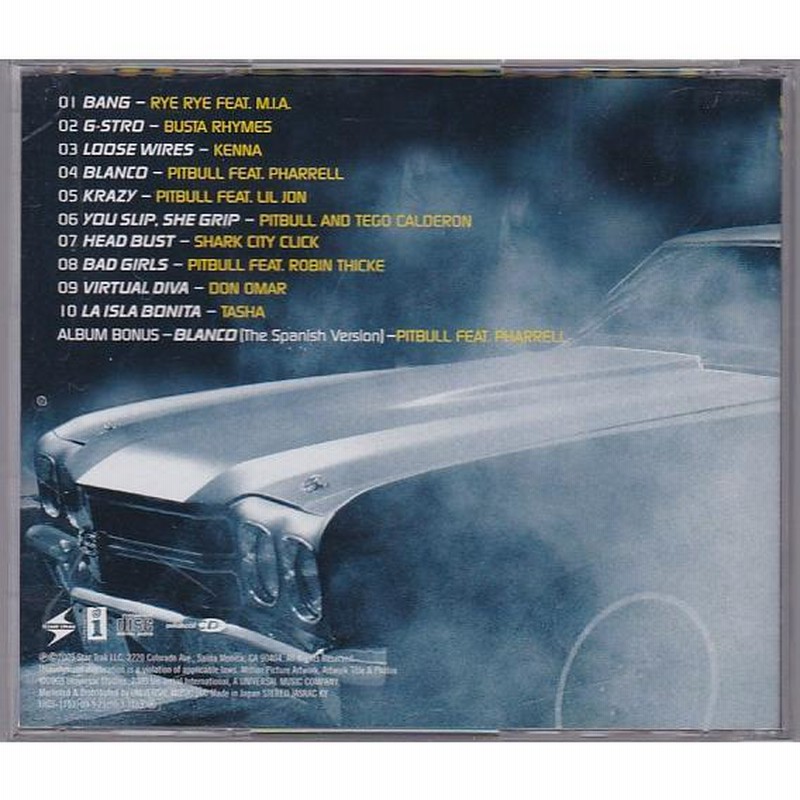 ☆CD ワイルドスピード MAX Fast & Furious ワイスピ4作目