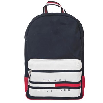 Tommy Hilfiger 男士雙肩包後背包 深藍色(男女通用中性後背包)