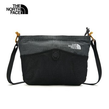 【The North Face 官方旗艦】北面男女款灰黑拼接輕便耐磨休閒單肩包｜8GJGWUO 斜背包