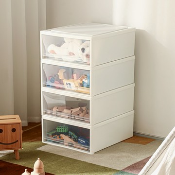 日本 天馬 Femine 29面寬單層抽屜收納箱-高17CM-3入