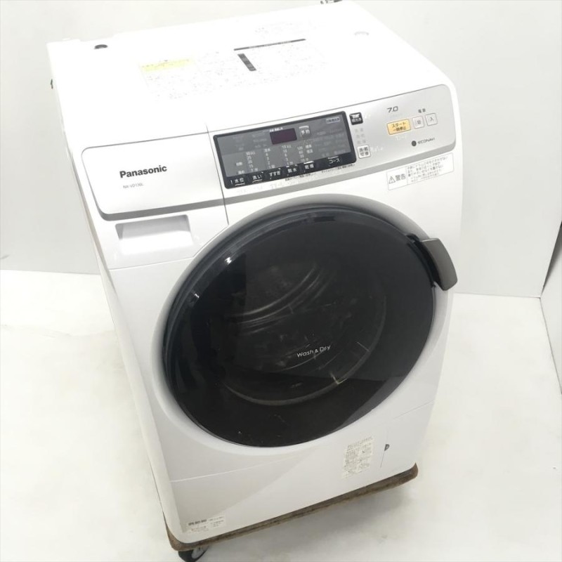 中古 人気洗濯7.0kg乾燥3.5Kg ドラム式洗濯機 パナソニック プチドラム NA-VD130L 2014年製 ホワイト エコナビ搭載 |  LINEブランドカタログ