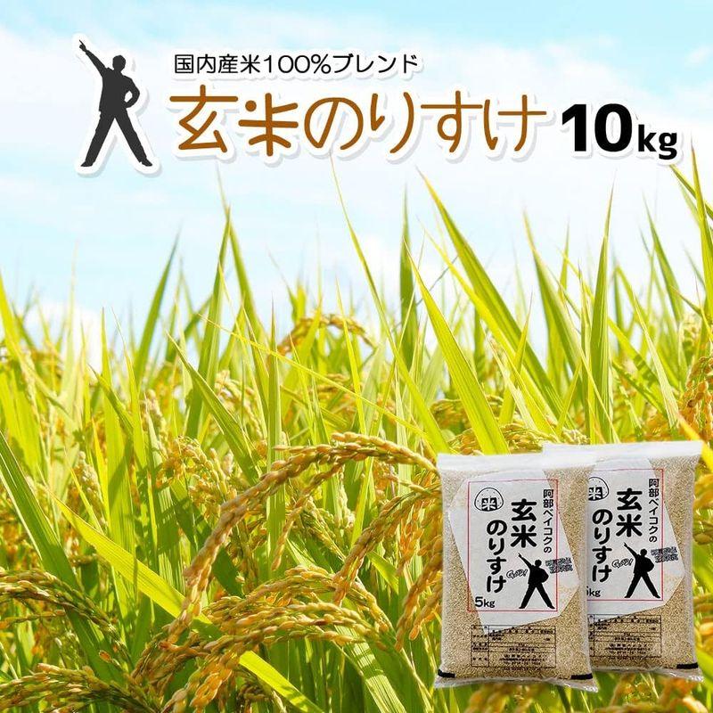 玄米 10kg (5kgx2袋) 玄米のりすけ 国内産100％