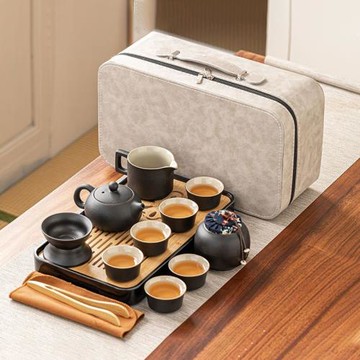 2025新款茶具套裝辦公室客廳功夫泡茶壺茶杯茶盤陶瓷旅行現代簡約