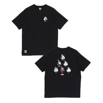 CHUMS Booby Onigiri Friends T-Shirts 男 短袖上衣 黑色 CH012743K001
