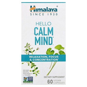 Himalaya, Hello Calm Mind™，60 粒全素膠囊