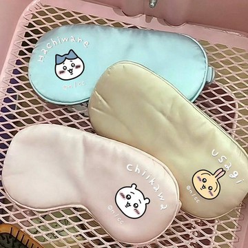 【臺灣-出貨】吉伊卡哇印花眼罩遮光網紅出片小紅書同款午休chiikawa小八烏薩奇
