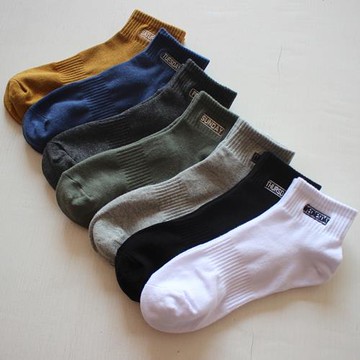 6雙襪子男士中筒襪春秋吸汗防臭純棉短筒運動夏季薄款白色黑色wz