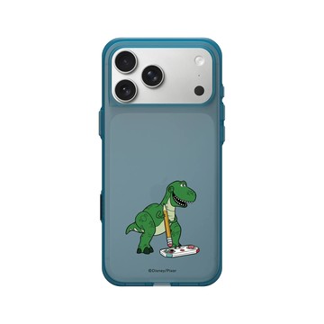 iPhone 17 Pro Max Clear (相機按鈕) 夜幕藍 - 迪士尼-玩具總動員 Toy Story - 抱抱龍打電玩