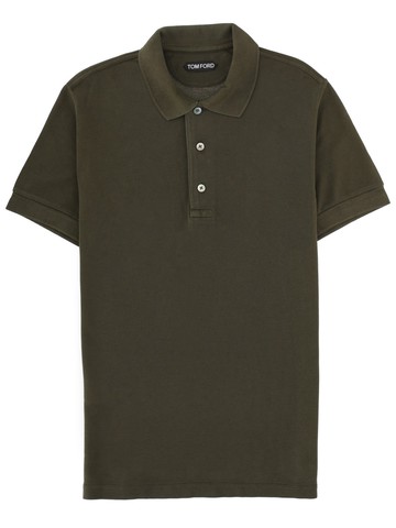 tom ford lyocell and cotton polo shirt