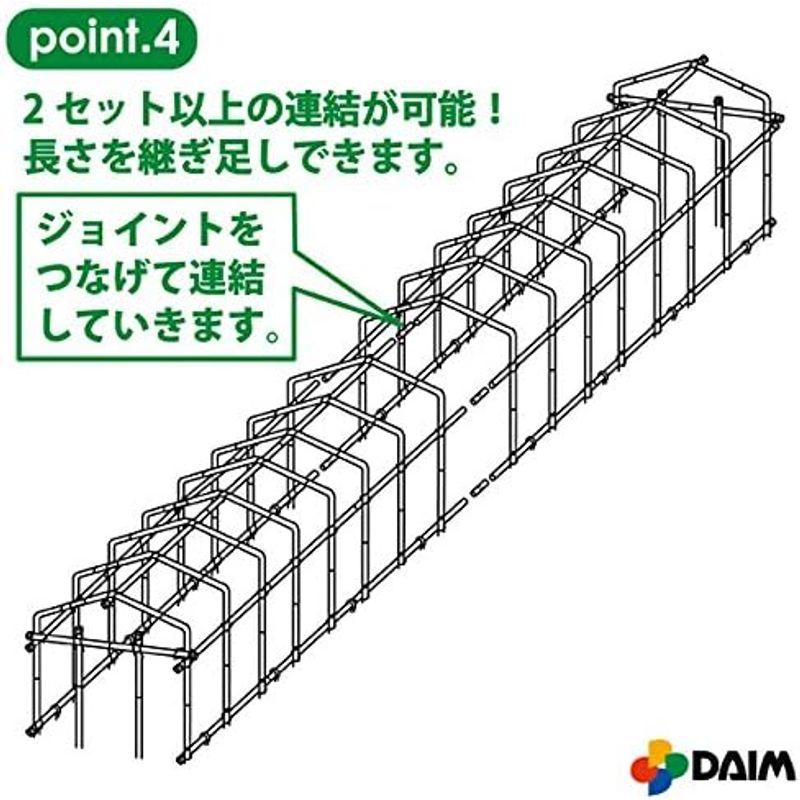 daim 夏は雨よけ,冬は保温で一年中使える ダイムハウス 3坪 替えビニール付きセット 小型ハウス 家庭用 温室ハウス 家庭用温室ハウス