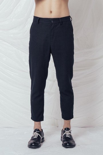 设计师男款棉麻9分裤低裆小脚哈伦裤日系复古风格休闲裤定制款