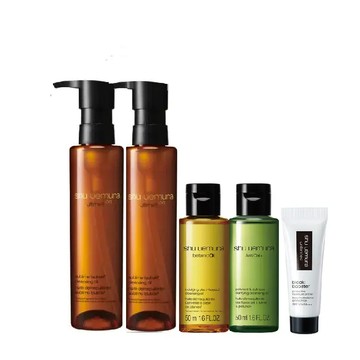 SHU UEMURA 山茶花精萃奢養潔顏油鐵粉回購組