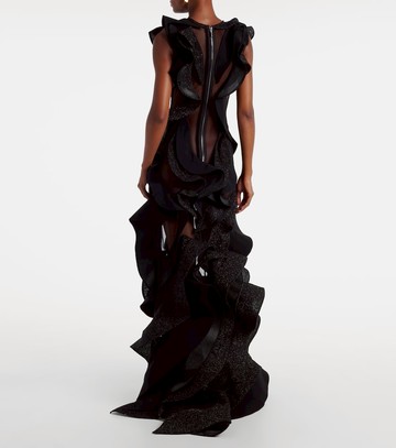 Maticevski Ellipsoid Wave ruffled gown