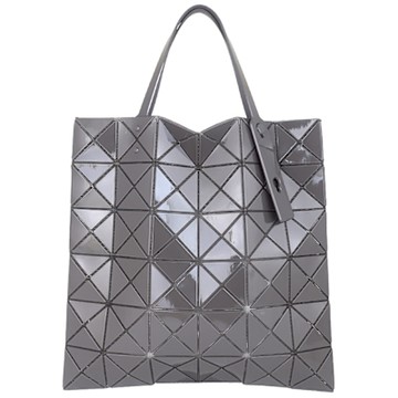 ISSEY MIYAKE 三宅一生 BAOBAO 炭灰色三角格6x6肩背/手提包