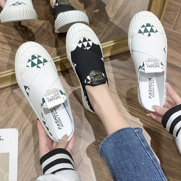 【特價出清】懶人鞋 半拖鞋 懶人拖鞋 懶人帆布鞋 帆布拖鞋 一腳蹬 韓國懶人鞋 帆布包頭半拖鞋 懶人半拖鞋 隔日