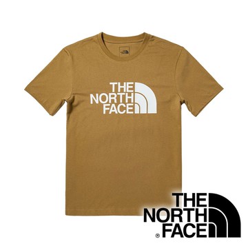 【THE NORTH FACE 美國】男圓領快乾短袖T恤 『布朗棕』NF0A81NW 戶外 登山 時尚 休閒 上衣 短袖