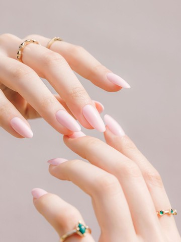 Reusable Nail Tip RED WHITE (beige)