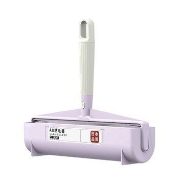 荷生活 滾筒式毛髮清潔黏毛器 斜撕式自帶防塵蓋清潔器-24cm替芯6入