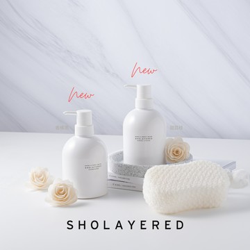 日本 SHOLAYERED 秀蕾兒香水沐浴乳 500ml 2入組 - 甜荔枝-橄欖伏特加