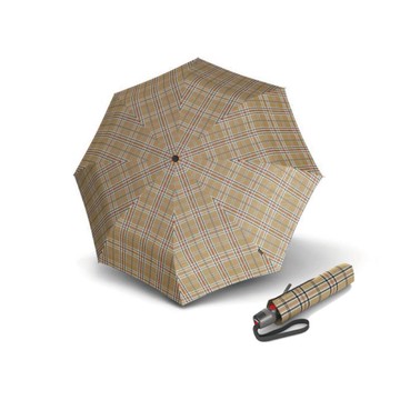 T.200 自動開收傘-格紋系列 Primrose Nude(小格紋橘色)