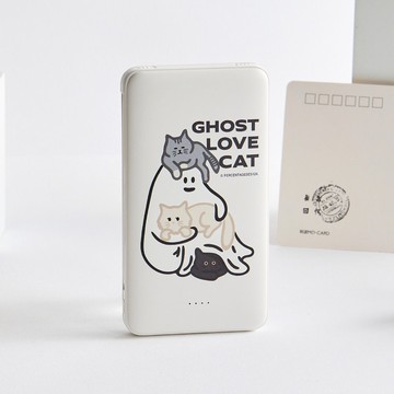 Percentage貓咪圍繞雙線快充10000mAh行動電源