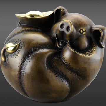 珍寶.....豬銅雕 禮品