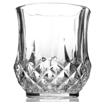 220ML鉆石圓底小款古典威士忌酒杯玻璃杯啤酒杯水杯杯子