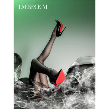 淶覓「極光純享2.0」油亮無縫絲襪女薄款夏季性感無痕K襠連褲襪