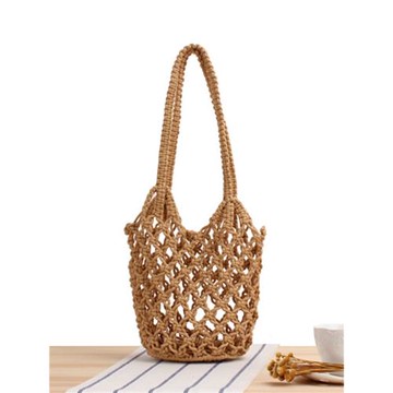 店長推薦新款棉繩編織包日常簡約休閑通勤海邊度假拍照百搭女士包