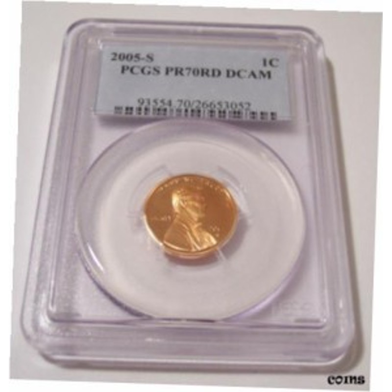 アンティークコイン 2005 S Lincoln Memorial Cent Proof PR70 RED