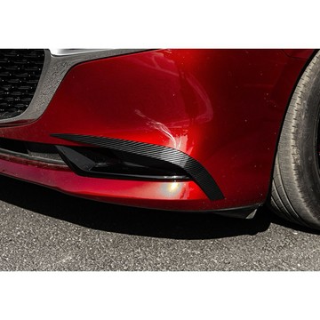 ~歐力斯~馬自達 MAZDA 19-26年 4代 MAZDA3 馬3 前霧燈飾條 前風刀 前刀鋒 前霧燈眉 碳纖維紋
