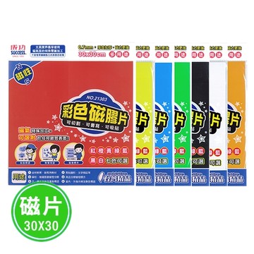 成功 彩色磁膠片(30X30cm)-7色