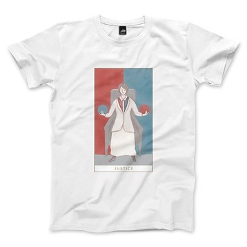 XI | The Justice - 白 - 中性版T恤