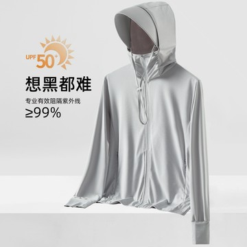 熱賣爆款某蕉衕款冰絲夏季防曬衣女防紫外綫UPF50+帽簷可拆卸防曬服男外套0701 C86W
